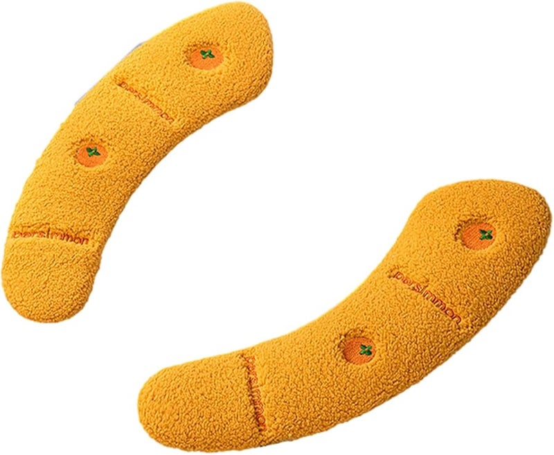 غطاء مقعد المرحاض البرتقالي الدافئ وسادة ناعمة دافئة مع مقبض للخريف والشتاء - Image 1